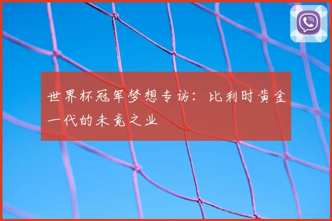 世界杯冠军梦想专访：比利时黄金一代的未竟之业