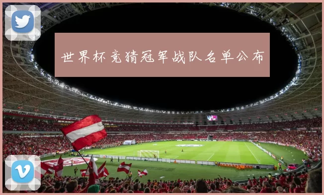 世界杯竞猜冠军战队名单公布