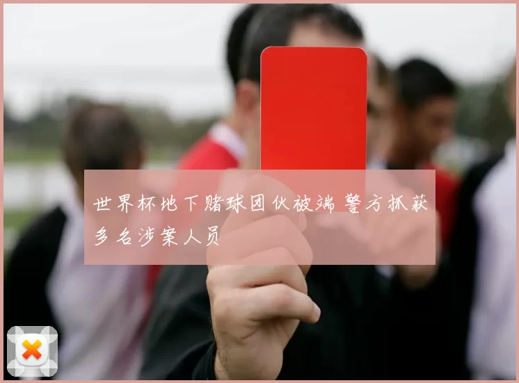 世界杯地下赌球团伙被端 警方抓获多名涉案人员
